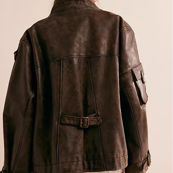 Leather Jacket Free People - Picture 2 of 13